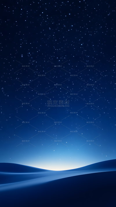 风光系列实景星空下的沙漠背景