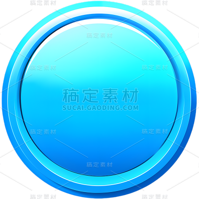 通用基础蓝色按钮免抠元素