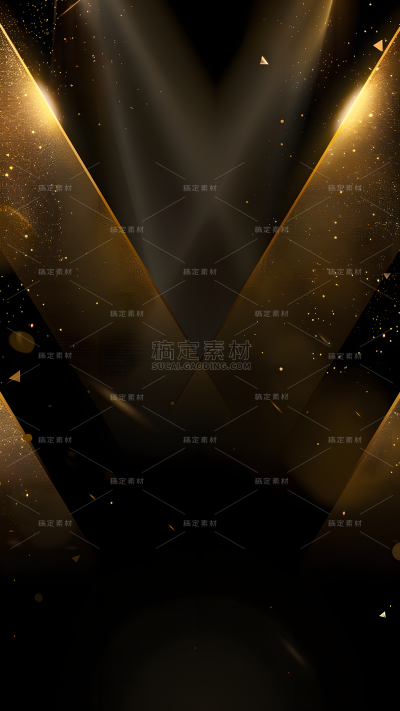 背景通用黑金光效黑色金色背景图片