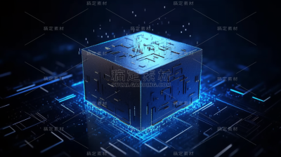 c4d酷炫AI人工智能三维立体科技芯片