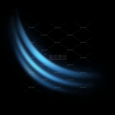特效系列蓝色曲线激光特效