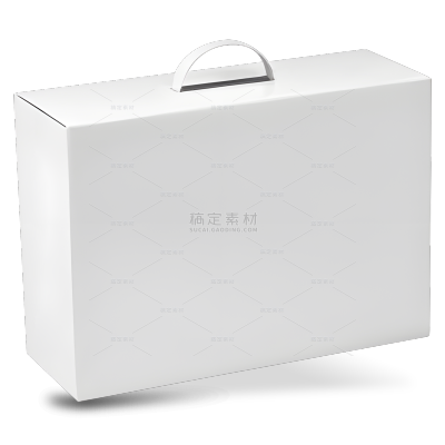 样机系列写实感白色简约手提盒子（td）