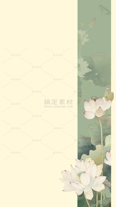 中国风通用古风花朵宣纸国画背景图片素材