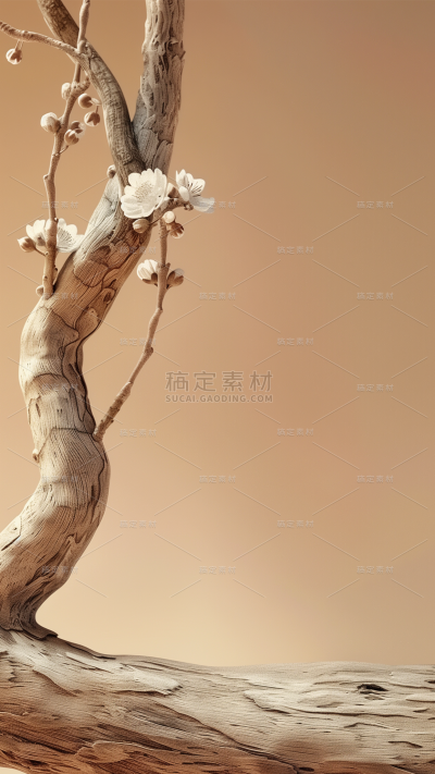 通用实景棕色木枝背景素材