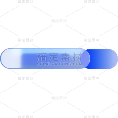 通用蓝色边框几何玻璃元素贴纸元素素材