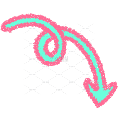 符号标记清新描边蜡笔画符号贴纸