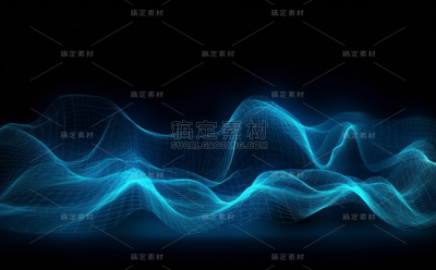 波浪线条曲线科技感背景