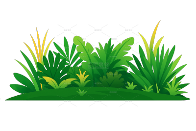 常规内容-植物系列插画风草丛