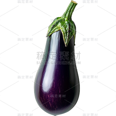果蔬系列通用-写实蔬菜茄子元素素材