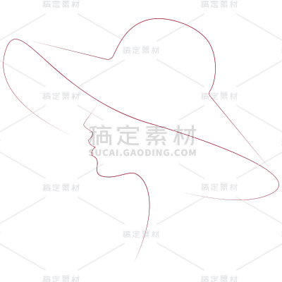 三八妇女节女王节女神节简约女性轮廓元素素材