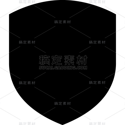 图标系列-通用-盾牌矢量图标贴纸