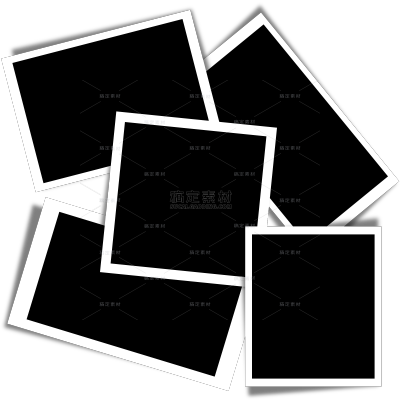 常规简约相纸边框组合元素素材