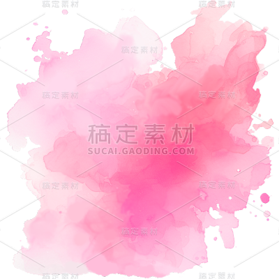 中国风通用彩色水墨元素素材