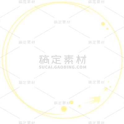 通用-中国风线条光圈贴纸几何系列