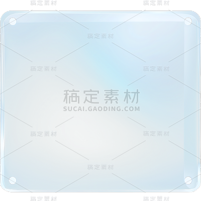 通用长方形玻璃几何装饰元素