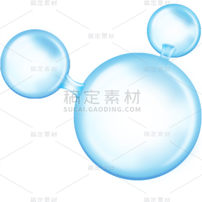 常规通用简约透明分子元素素材