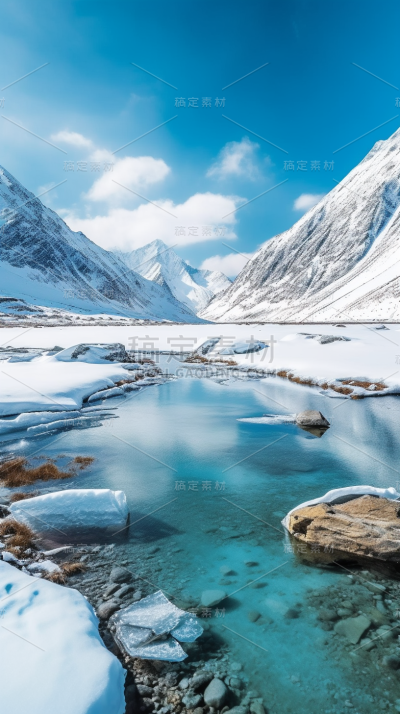 冰川雪山风景景观壁纸