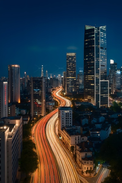 常规内容-背景系列写实城市道路背景图片