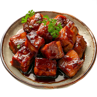美食系列写实红烧肉类美食贴纸