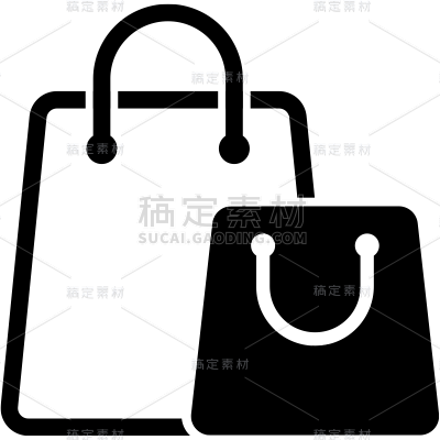 常规通用购物袋图标元素