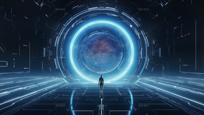 科技风通用机器人科技宇宙背景图片素材