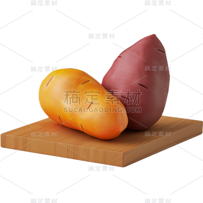 秋天通用3D秋季食物元素素材