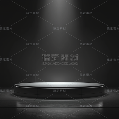 背景通用黑色展台光效主图背景图片素材