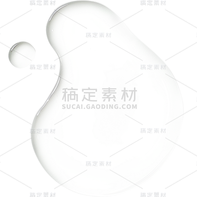 特效通用透明不规则水珠元素素材