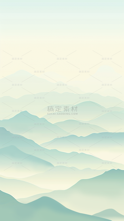 中国风通用抽象渐变山背景图片素材