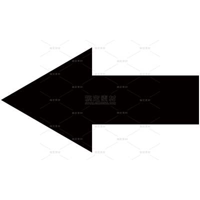 装饰系列黑色简约风箭头图标元素（td）