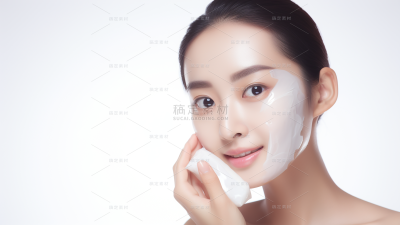 美容护肤模特人像图片