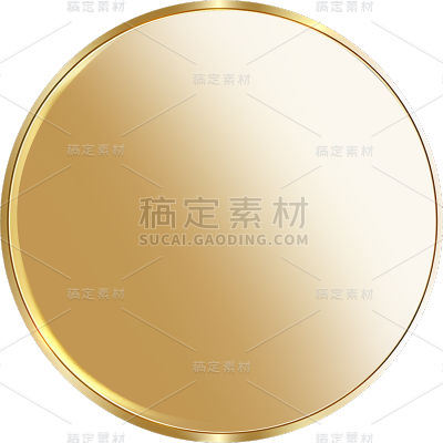 通用金属质感圆圈贴纸几何系列