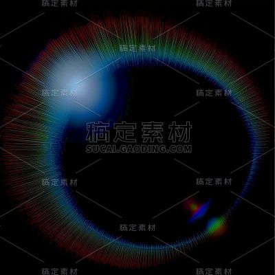 特效通用彩虹光晕元素素材