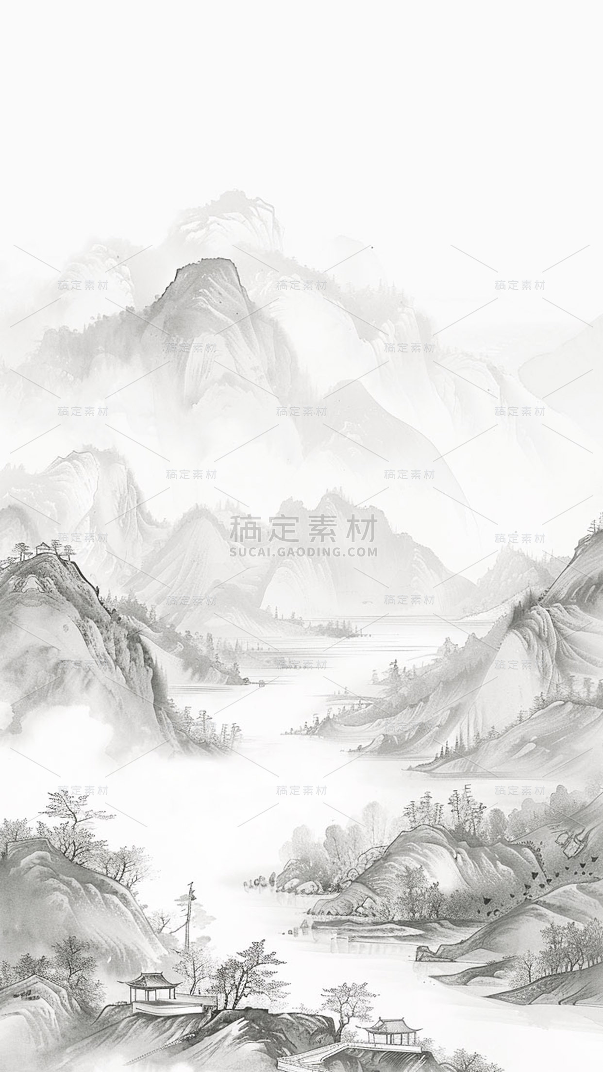 水墨画图片_高清水墨画图片素材下载_水墨画图片素材大全-稿定设计