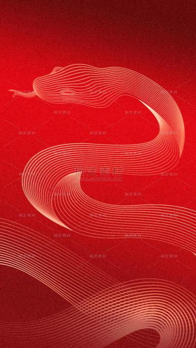 烫金肌理蛇年背景
