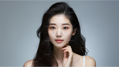 美容护肤模特人像图片