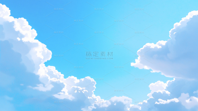 2406TPFC-风光系列AI-通用（无策划）-插画-蓝天白云背景-原创套系通用图片