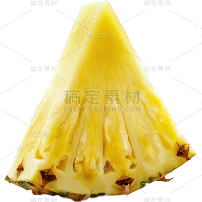 果蔬系列通用写实单品类水果果切-菠萝元素素材