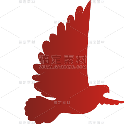 八一建军节鸽子元素贴纸