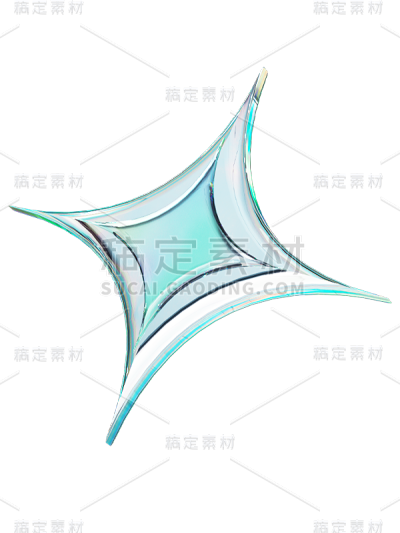 金属酸性3D星星