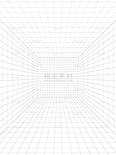 通用空间网格线条黑白背景素材