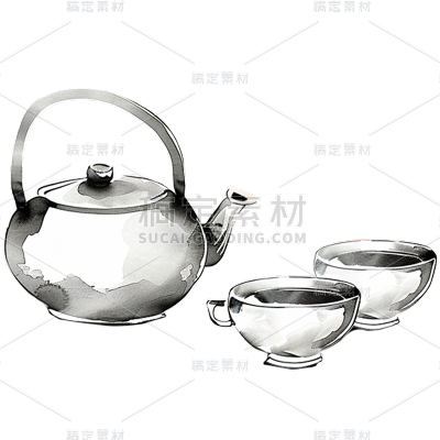 中国风通用水墨物品元素素材