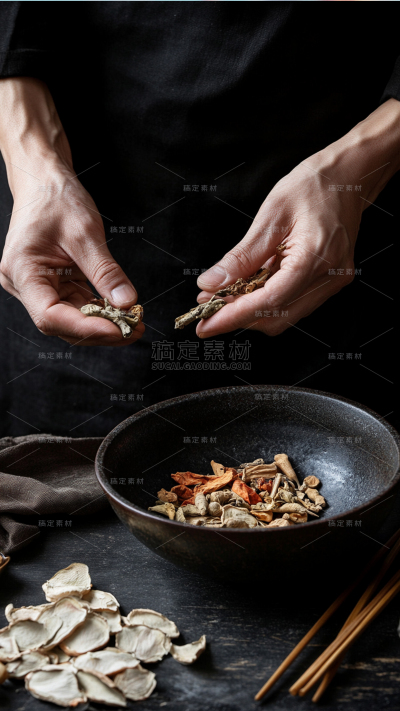 医疗系列写实中医煎药