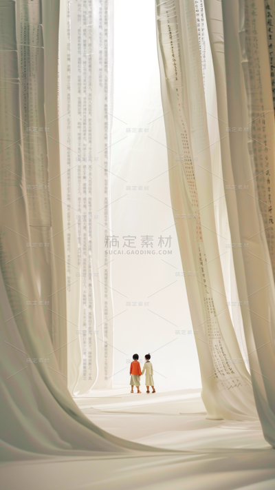 教师节通用书法帷幔背景图片