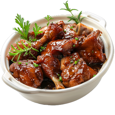 美食系列写实红烧肉类美食贴纸