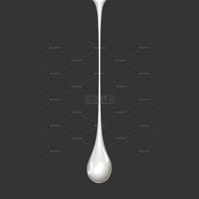 特效系列写实感白色乳液牛奶垂直滴落效果（td）
