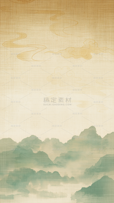 背景系列绿色古风拼色背景图