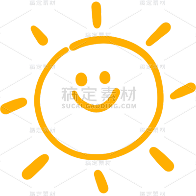 图标系列-通用-手绘简笔笑脸涂鸦贴纸