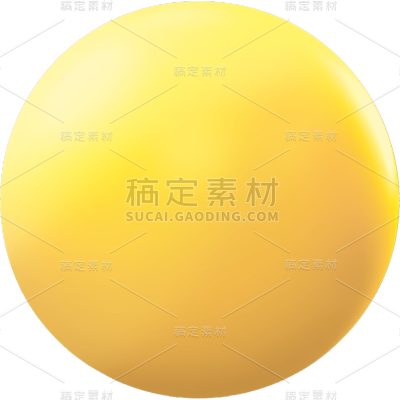 3S立体三维黄色月亮月球