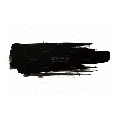 中国风系列黑色简约水墨墨迹笔画（td）